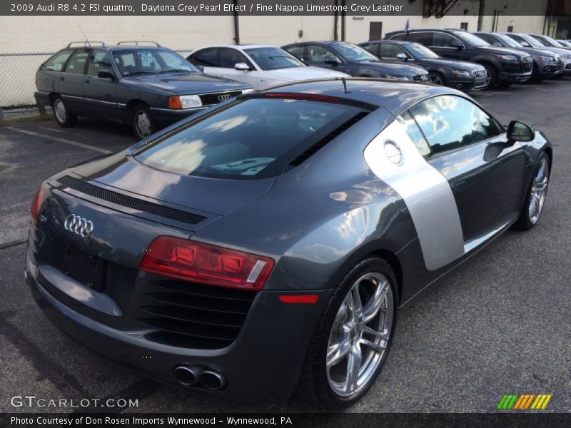 Daytona Grey Pearl Effect / Fine Nappa Limestone Grey Leather 2009 Audi R8 4.2 FSI quattro
