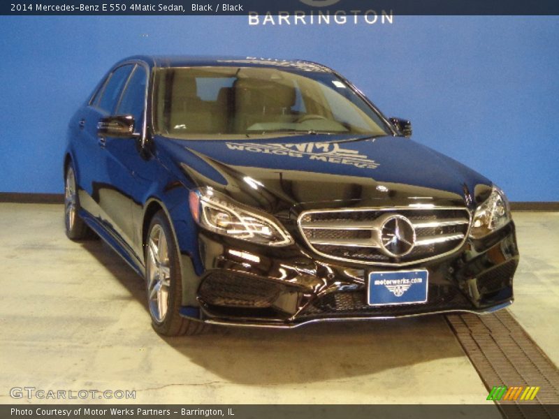 Black / Black 2014 Mercedes-Benz E 550 4Matic Sedan