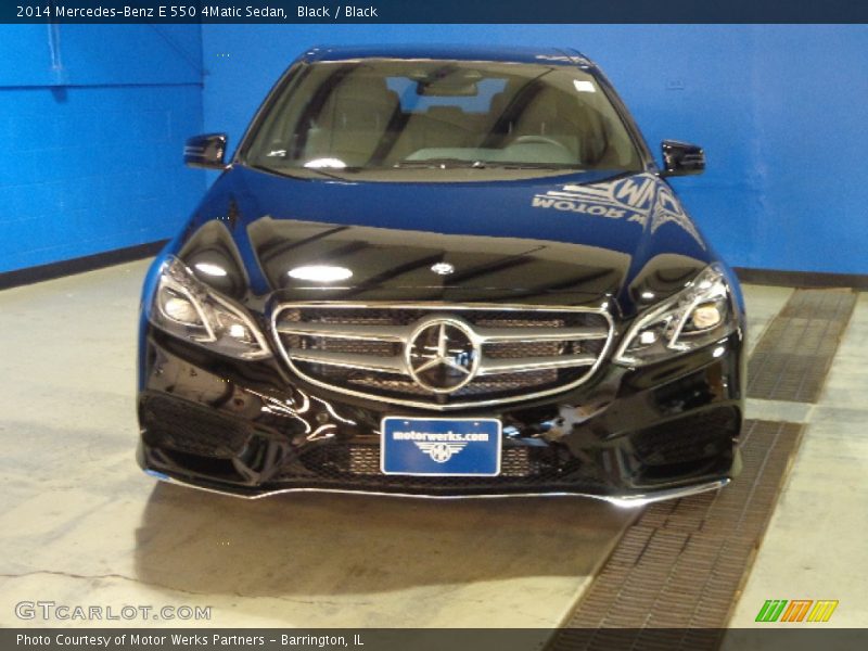 Black / Black 2014 Mercedes-Benz E 550 4Matic Sedan