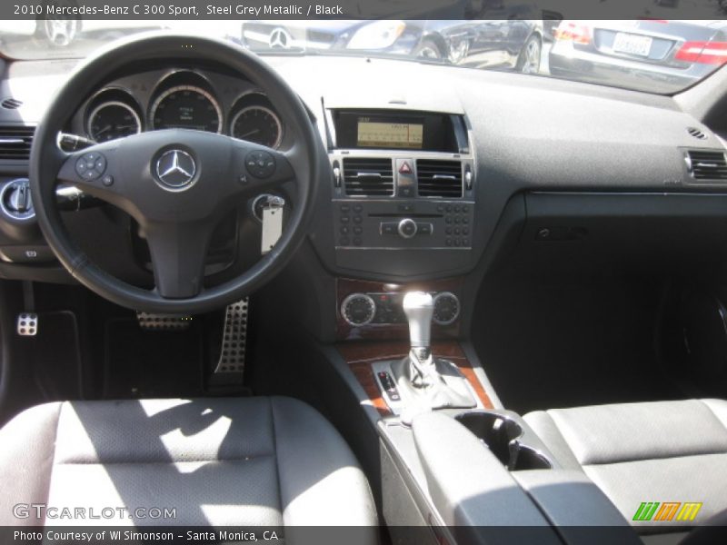 Steel Grey Metallic / Black 2010 Mercedes-Benz C 300 Sport