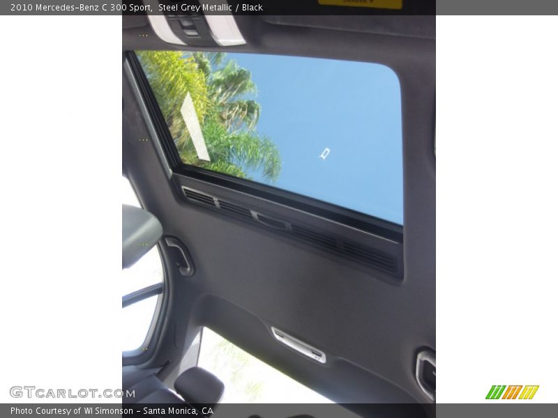 Steel Grey Metallic / Black 2010 Mercedes-Benz C 300 Sport