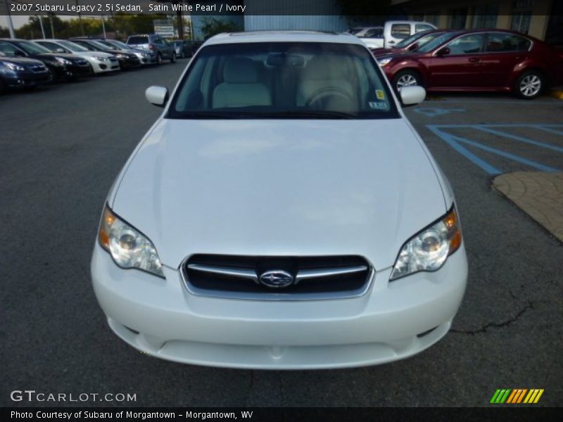 Satin White Pearl / Ivory 2007 Subaru Legacy 2.5i Sedan