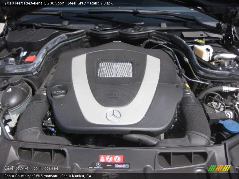 Steel Grey Metallic / Black 2010 Mercedes-Benz C 300 Sport