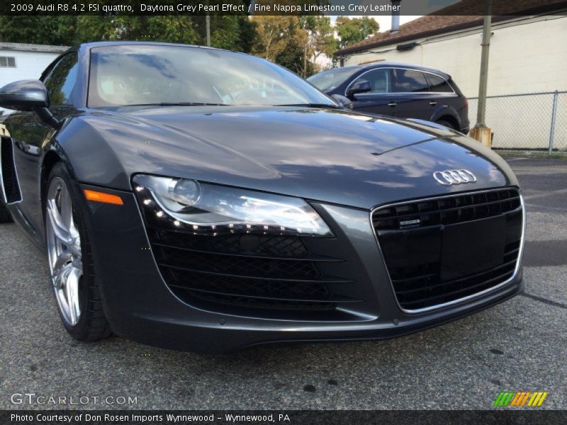 Daytona Grey Pearl Effect / Fine Nappa Limestone Grey Leather 2009 Audi R8 4.2 FSI quattro