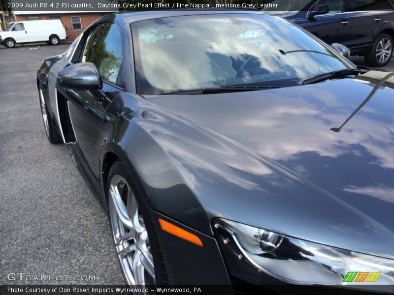 Daytona Grey Pearl Effect / Fine Nappa Limestone Grey Leather 2009 Audi R8 4.2 FSI quattro