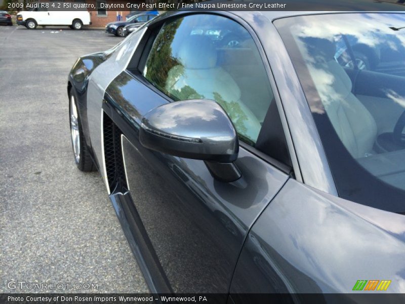 Daytona Grey Pearl Effect / Fine Nappa Limestone Grey Leather 2009 Audi R8 4.2 FSI quattro