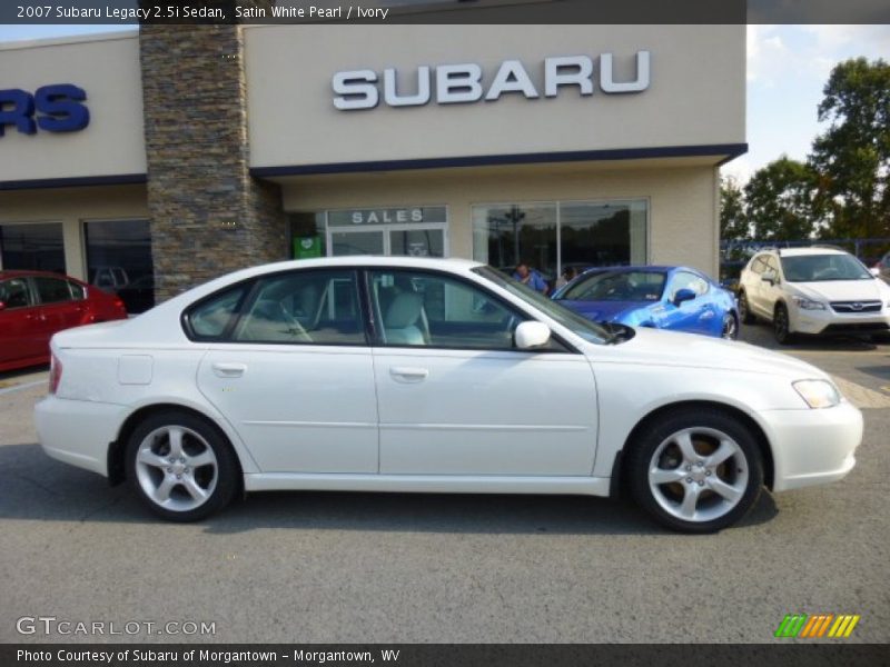 Satin White Pearl / Ivory 2007 Subaru Legacy 2.5i Sedan