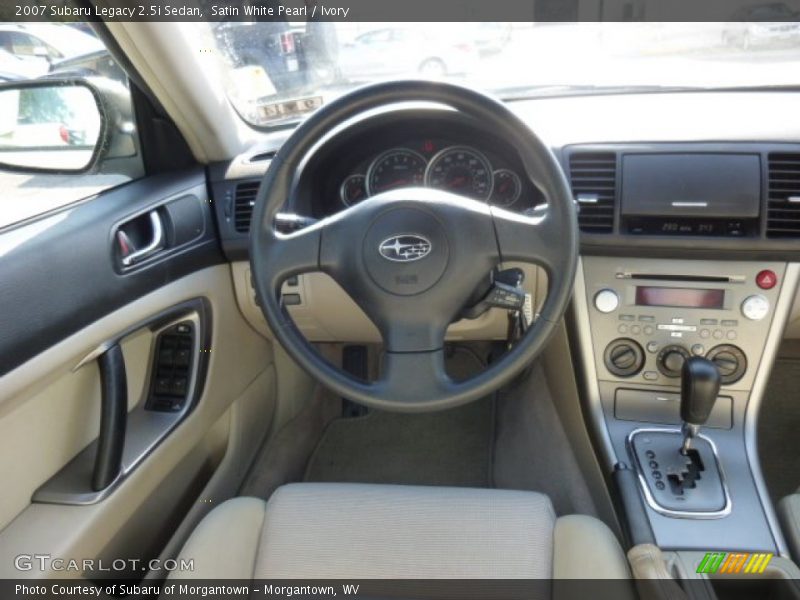 Satin White Pearl / Ivory 2007 Subaru Legacy 2.5i Sedan