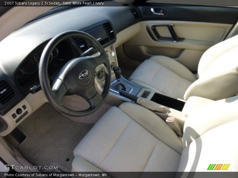 Satin White Pearl / Ivory 2007 Subaru Legacy 2.5i Sedan