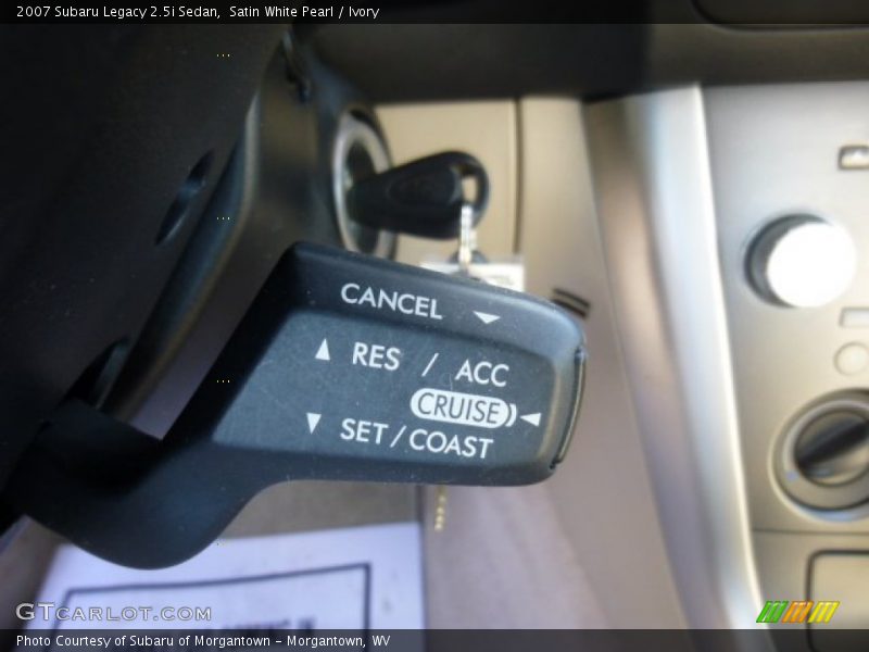 Satin White Pearl / Ivory 2007 Subaru Legacy 2.5i Sedan