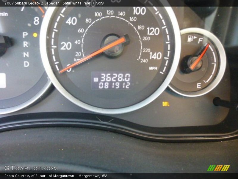 Satin White Pearl / Ivory 2007 Subaru Legacy 2.5i Sedan
