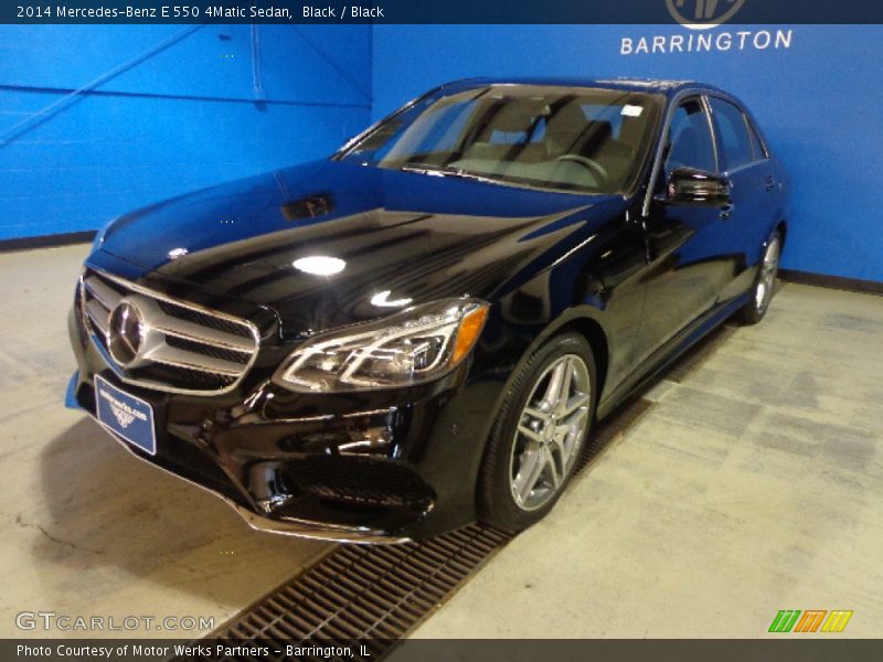 Black / Black 2014 Mercedes-Benz E 550 4Matic Sedan