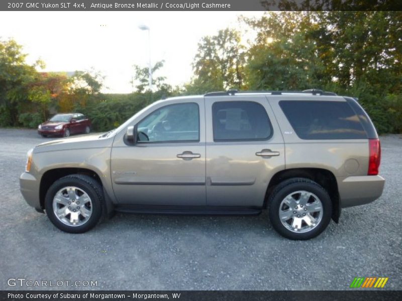 Antique Bronze Metallic / Cocoa/Light Cashmere 2007 GMC Yukon SLT 4x4