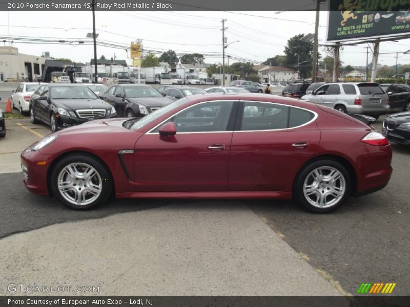 Ruby Red Metallic / Black 2010 Porsche Panamera 4S