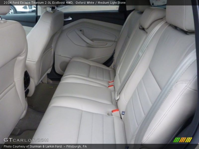 Oxford White / Medium Light Stone 2014 Ford Escape Titanium 2.0L EcoBoost 4WD