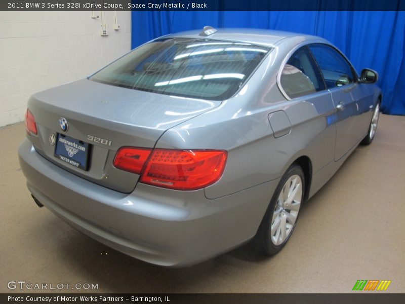 Space Gray Metallic / Black 2011 BMW 3 Series 328i xDrive Coupe