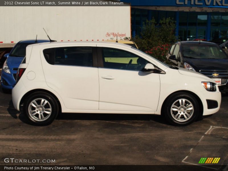 Summit White / Jet Black/Dark Titanium 2012 Chevrolet Sonic LT Hatch