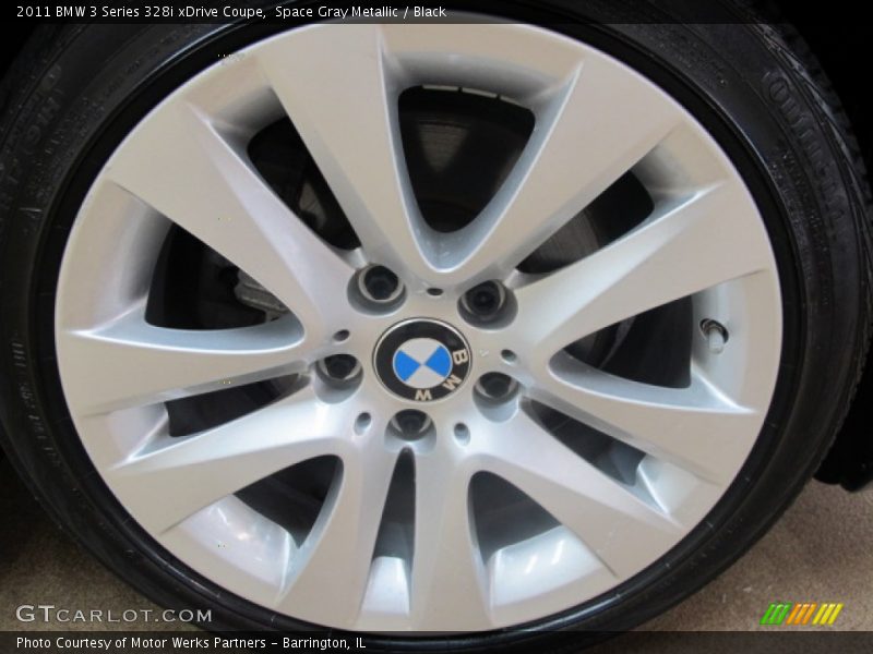 Space Gray Metallic / Black 2011 BMW 3 Series 328i xDrive Coupe