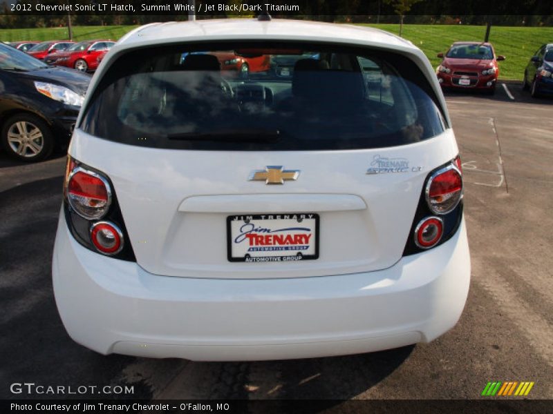 Summit White / Jet Black/Dark Titanium 2012 Chevrolet Sonic LT Hatch