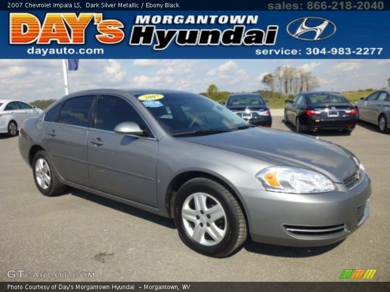 Dark Silver Metallic / Ebony Black 2007 Chevrolet Impala LS