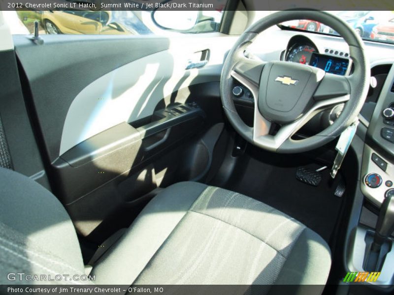 Summit White / Jet Black/Dark Titanium 2012 Chevrolet Sonic LT Hatch