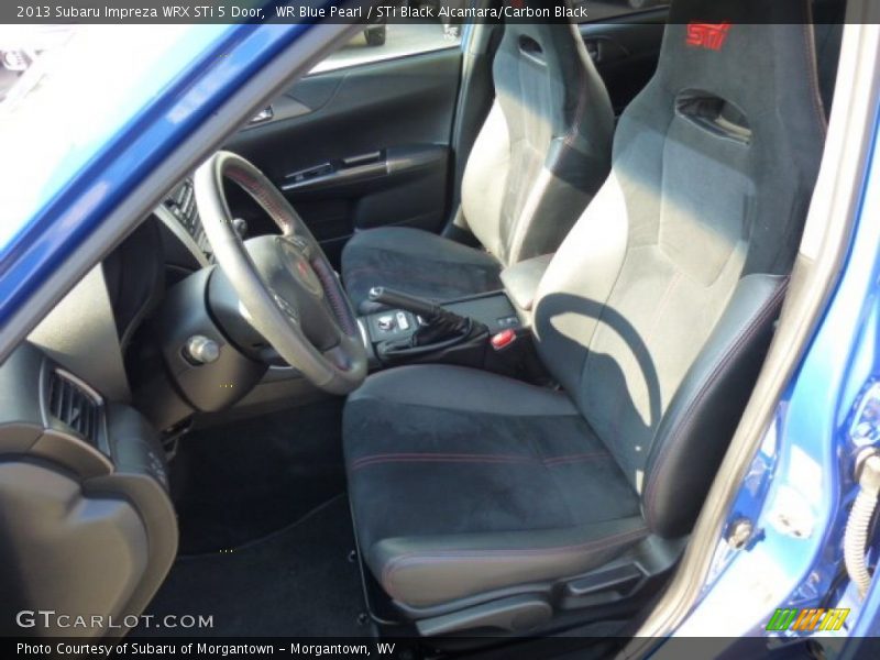 Front Seat of 2013 Impreza WRX STi 5 Door