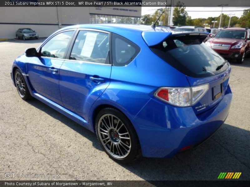 WR Blue Pearl / STi Black Alcantara/Carbon Black 2013 Subaru Impreza WRX STi 5 Door