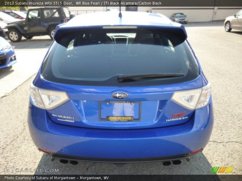 WR Blue Pearl / STi Black Alcantara/Carbon Black 2013 Subaru Impreza WRX STi 5 Door