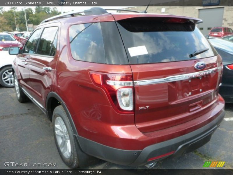 Sunset / Charcoal Black 2014 Ford Explorer XLT 4WD
