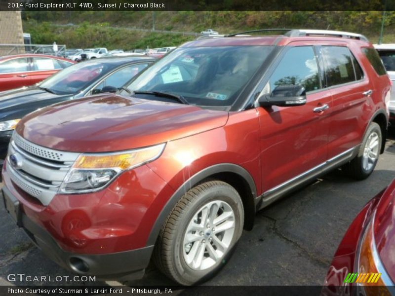 Sunset / Charcoal Black 2014 Ford Explorer XLT 4WD