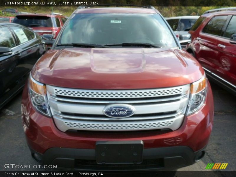 Sunset / Charcoal Black 2014 Ford Explorer XLT 4WD