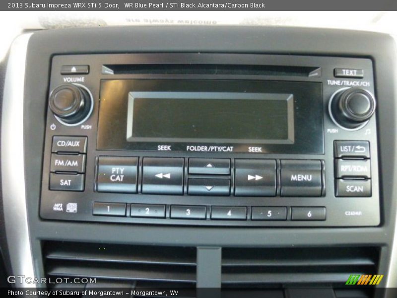 Audio System of 2013 Impreza WRX STi 5 Door