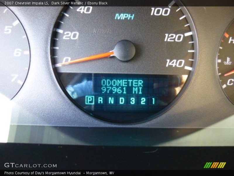 Dark Silver Metallic / Ebony Black 2007 Chevrolet Impala LS