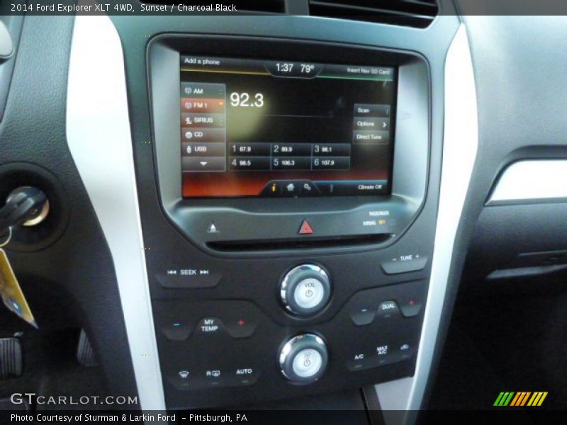 Sunset / Charcoal Black 2014 Ford Explorer XLT 4WD