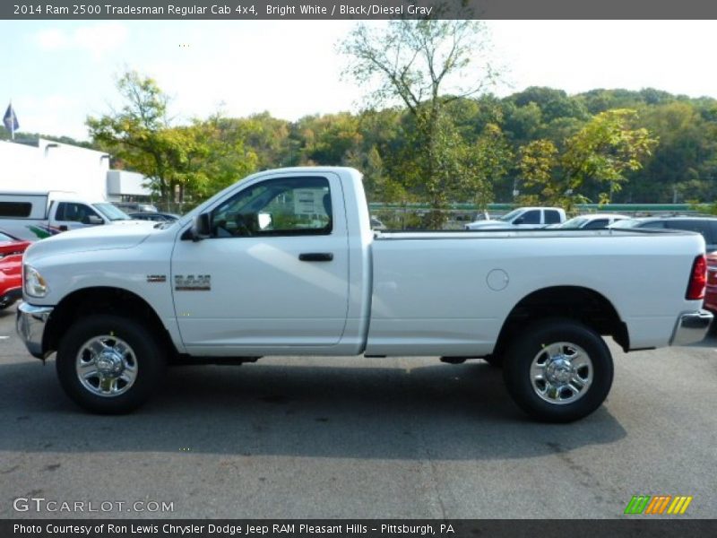 Bright White / Black/Diesel Gray 2014 Ram 2500 Tradesman Regular Cab 4x4