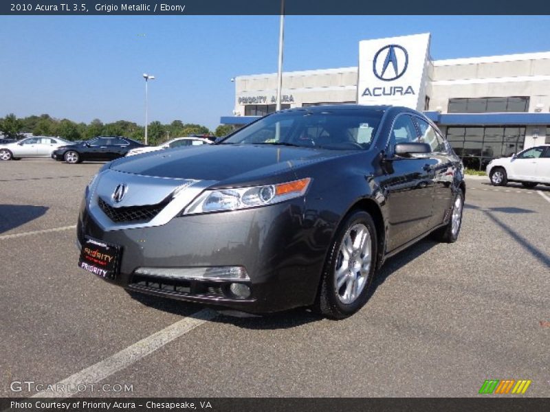 Grigio Metallic / Ebony 2010 Acura TL 3.5