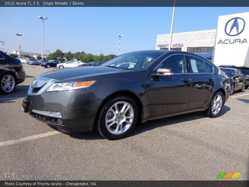 Grigio Metallic / Ebony 2010 Acura TL 3.5