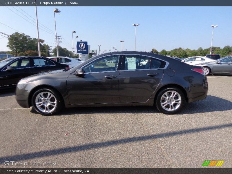 Grigio Metallic / Ebony 2010 Acura TL 3.5
