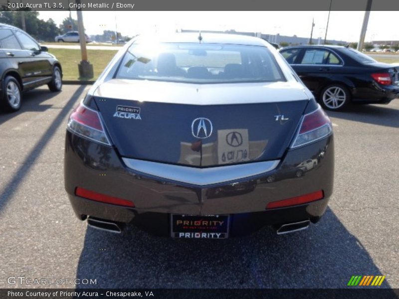 Grigio Metallic / Ebony 2010 Acura TL 3.5