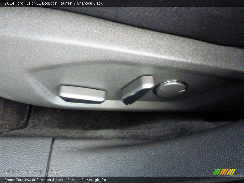 Sunset / Charcoal Black 2014 Ford Fusion SE EcoBoost