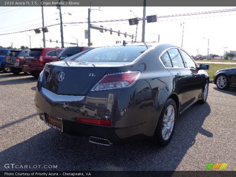 Grigio Metallic / Ebony 2010 Acura TL 3.5