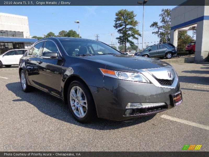 Grigio Metallic / Ebony 2010 Acura TL 3.5