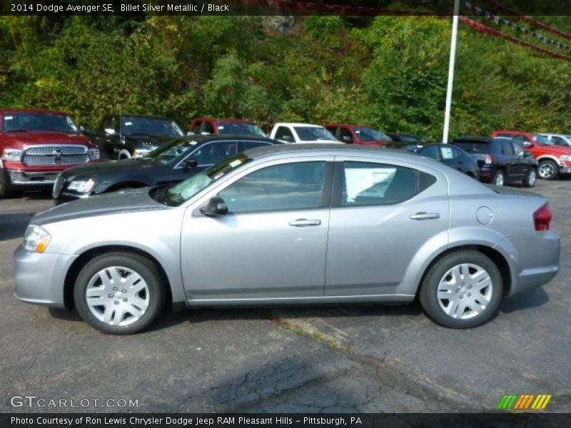 Billet Silver Metallic / Black 2014 Dodge Avenger SE