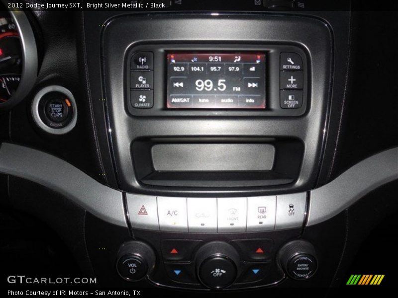 Bright Silver Metallic / Black 2012 Dodge Journey SXT
