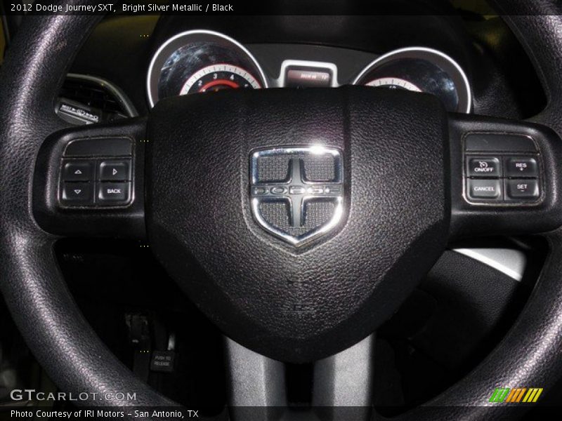 Bright Silver Metallic / Black 2012 Dodge Journey SXT