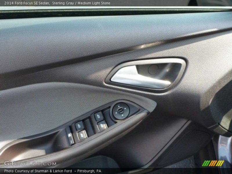 Sterling Gray / Medium Light Stone 2014 Ford Focus SE Sedan