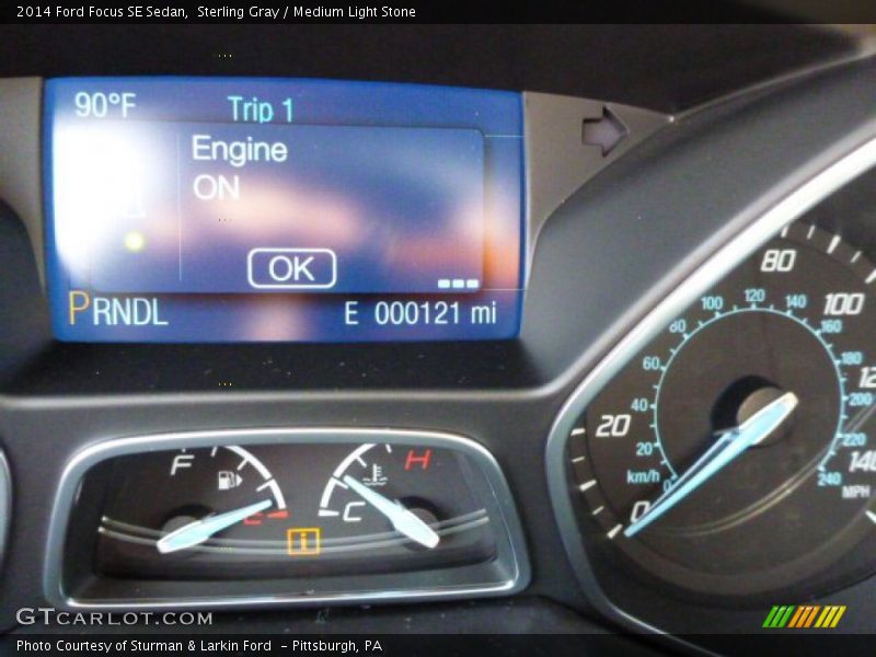 Sterling Gray / Medium Light Stone 2014 Ford Focus SE Sedan