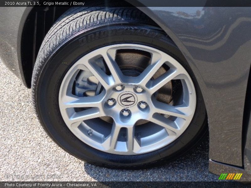 Grigio Metallic / Ebony 2010 Acura TL 3.5