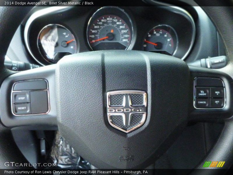 Billet Silver Metallic / Black 2014 Dodge Avenger SE
