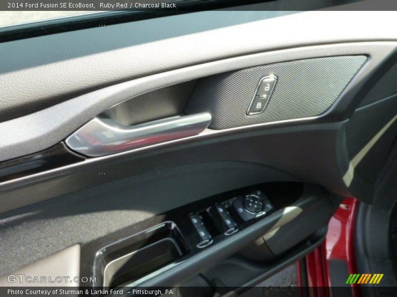 Ruby Red / Charcoal Black 2014 Ford Fusion SE EcoBoost